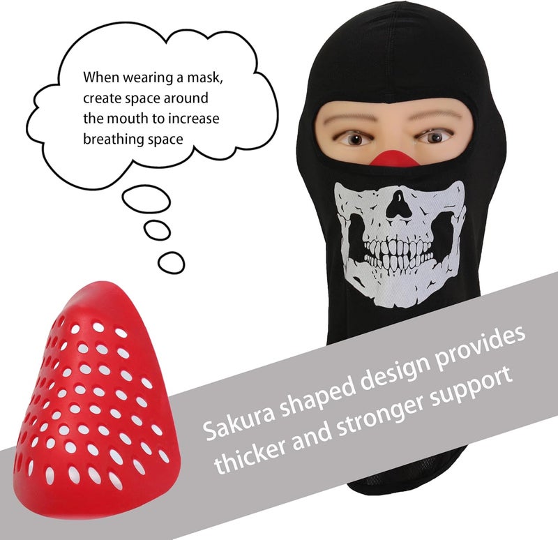 OQUQO 2 Pack 3D Mask Face Shell Inner Bracket for Men -Silicone Faceshell for Spider Cosplay - Face Cover for Airsoft, Paintball, and Costume Masks - Image 2